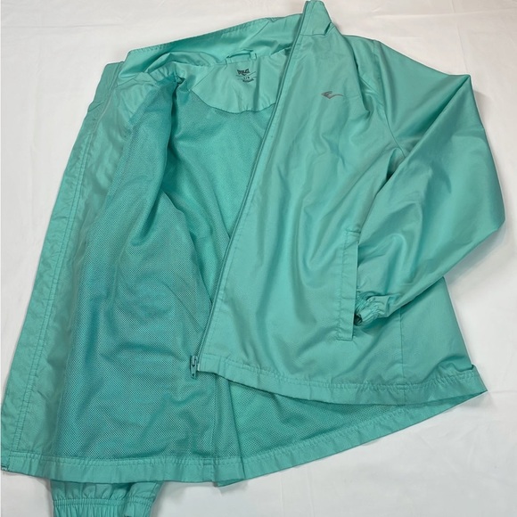 Everlast Zip up light weight Windbreaker Jacket Mint blue green Teal SzL - Picture 7 of 11